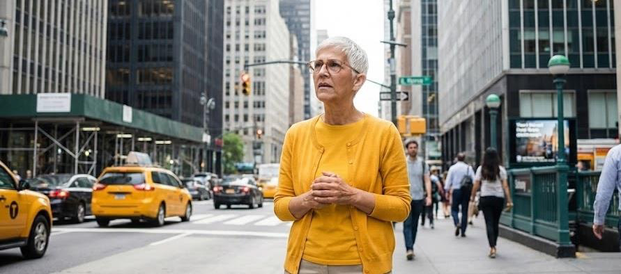 Loved one walking in the city